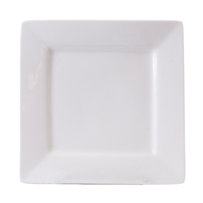 WHITE SQUARE DINNER PLATE